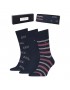 TOMMY HILFIGER 701229783-001, Ανδρικές Κάλτσες TH MEN SOCK 3pcs GIFT BOX, ΜΠΛΕ ΣΚΟΥΡΟ